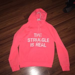 Coral hoodie
